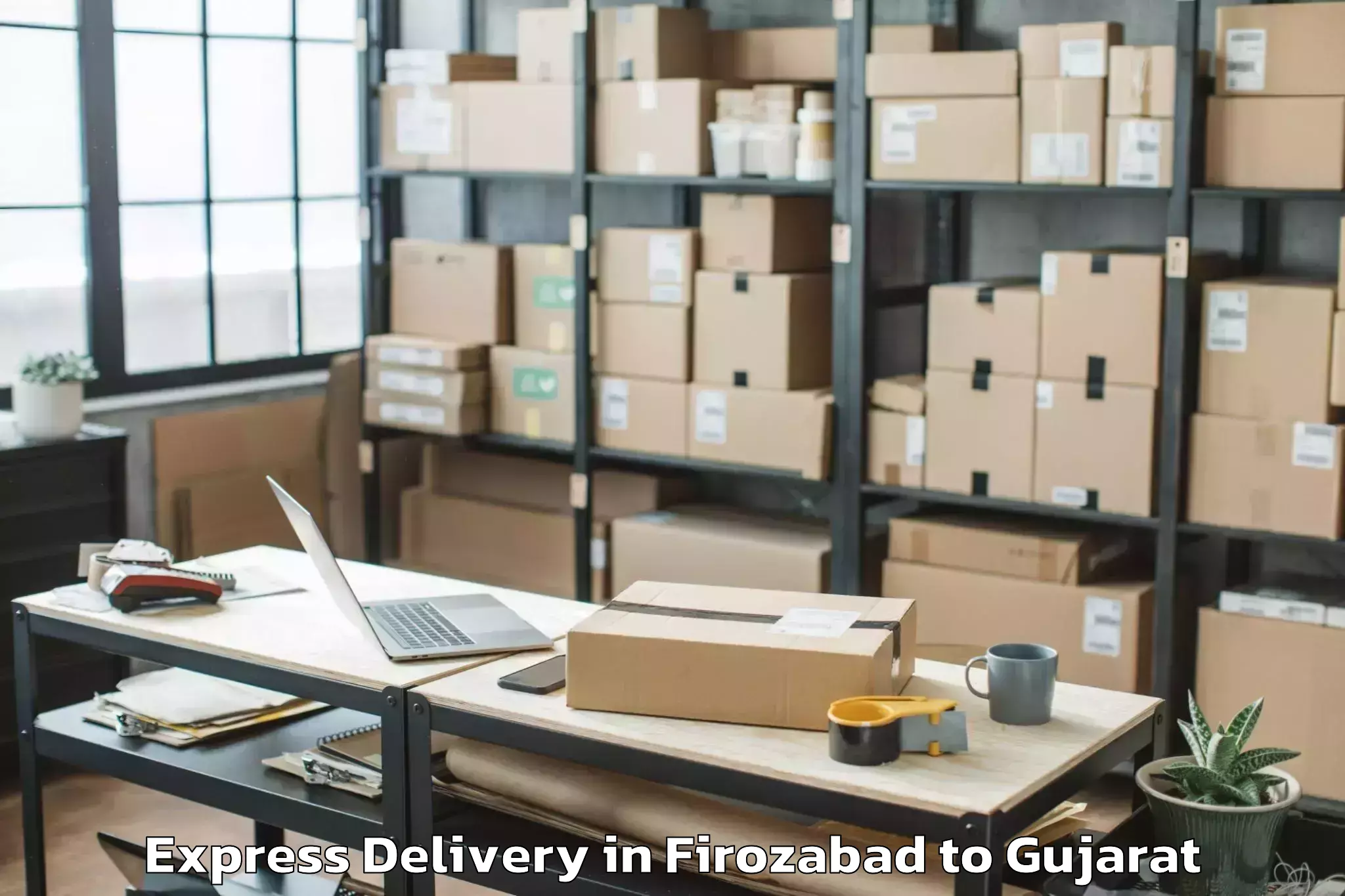 Discover Firozabad to Bodeli Express Delivery